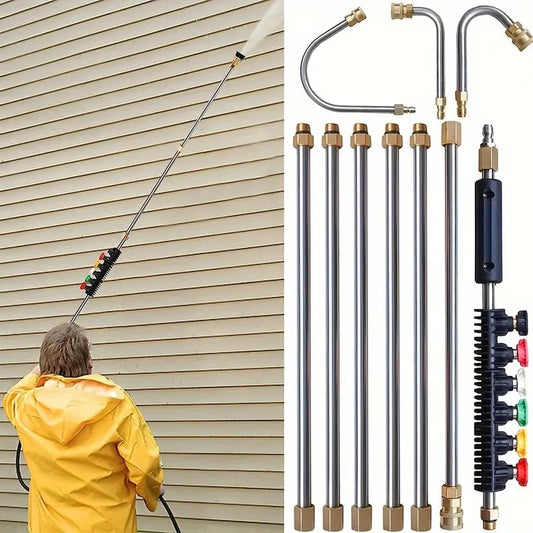 High Pressure Washer Wand Set 4000 PSI Telescoping - Fashinoza
