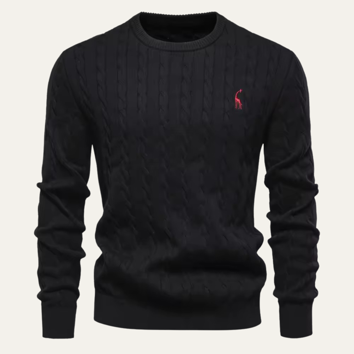 Men's Classic Cotton Cable Knit Sweater - Fashinoza