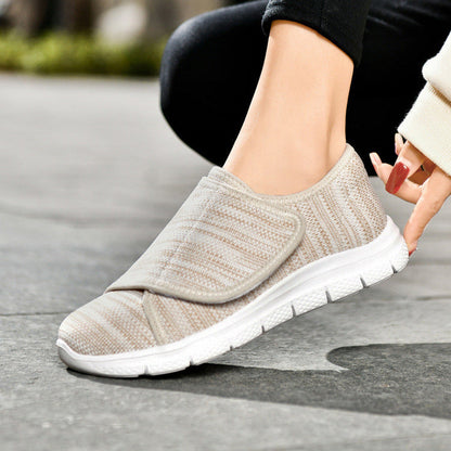 Orthopedic Diabetic Walking Shoes for Women with Wide Width and Adjustable Strap