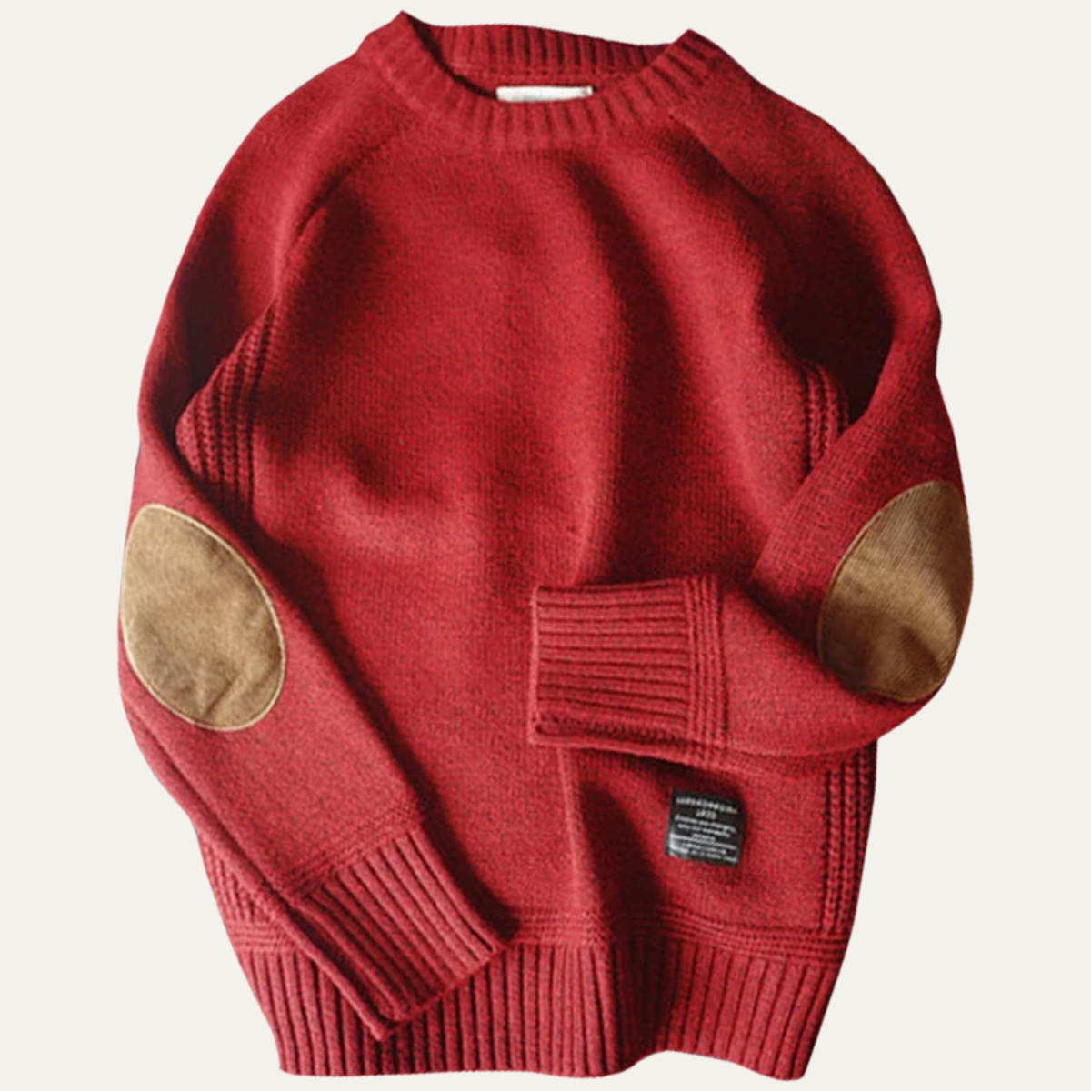 Briarwood Men's Knit Sweater Elbow Patches Oversized