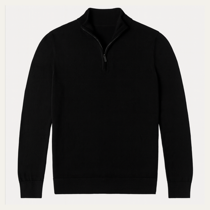 Men's Slim Fit Quarter Zip Casual Sweater - Fashinoza