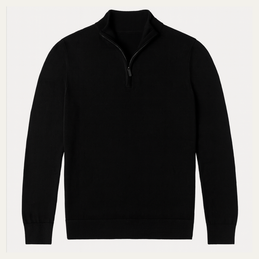 Men's Slim Fit Quarter Zip Casual Sweater - Fashinoza