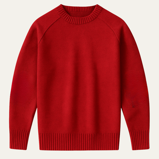 Briarwood Men's Knit Sweater Elbow Patches Oversized - Fashinoza