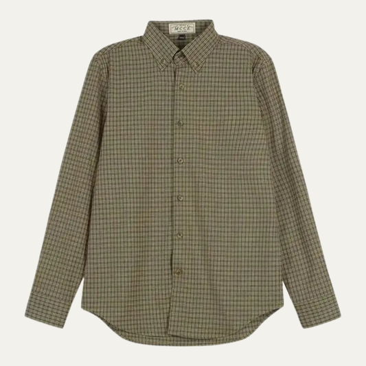 Men's Vintage Checkered Dress Shirt - Fashinoza