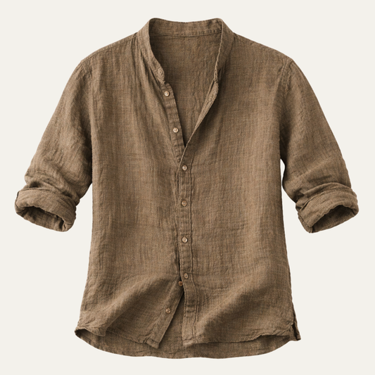 Notting Hill Men's Linen Shirt Relaxed Fit - Fashinoza