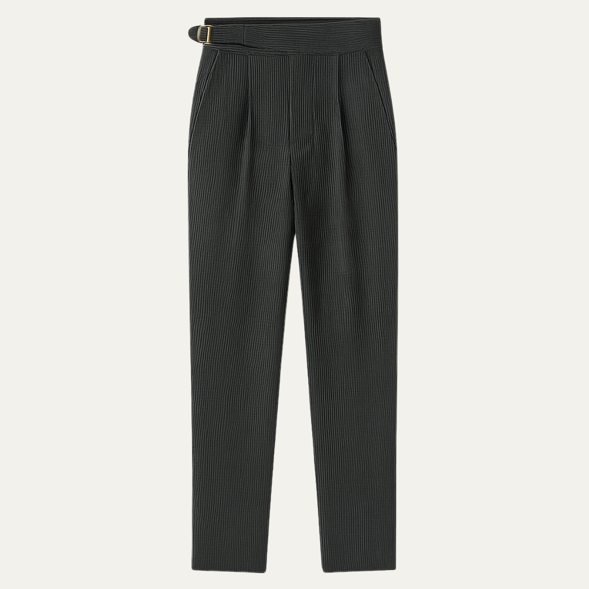 Men's Retro High Waist Pleated Pants - Fashinoza