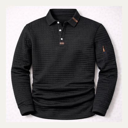 Men's Long Sleeve Golf Polo Quick Dry Shirt - Fashinoza