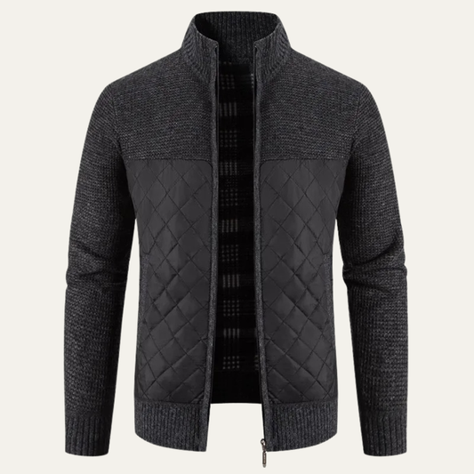 Men's Slim Fit Cardigan Warm Stand Collar - Fashinoza