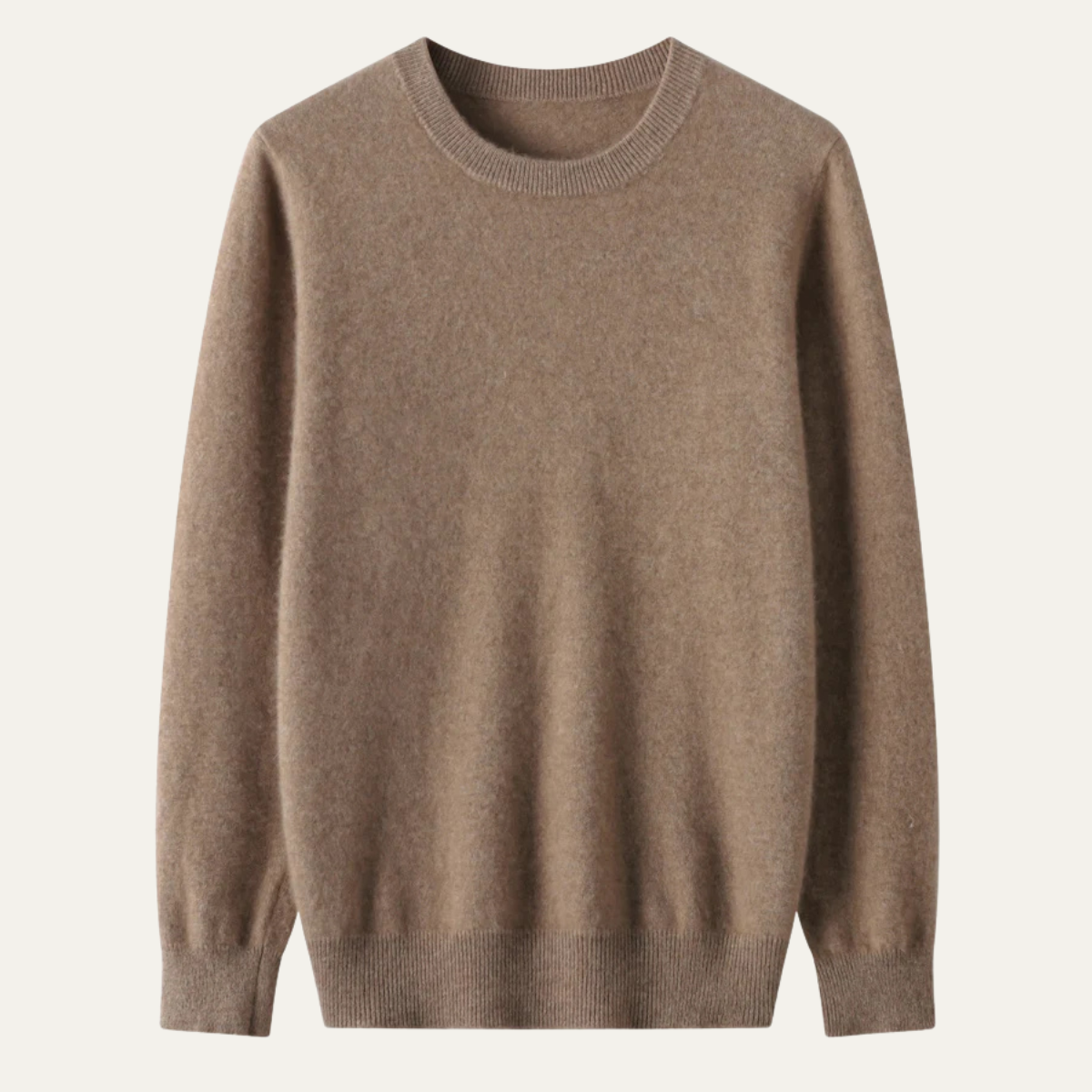 Men's Merino Wool O Neck Sweater - Fashinoza