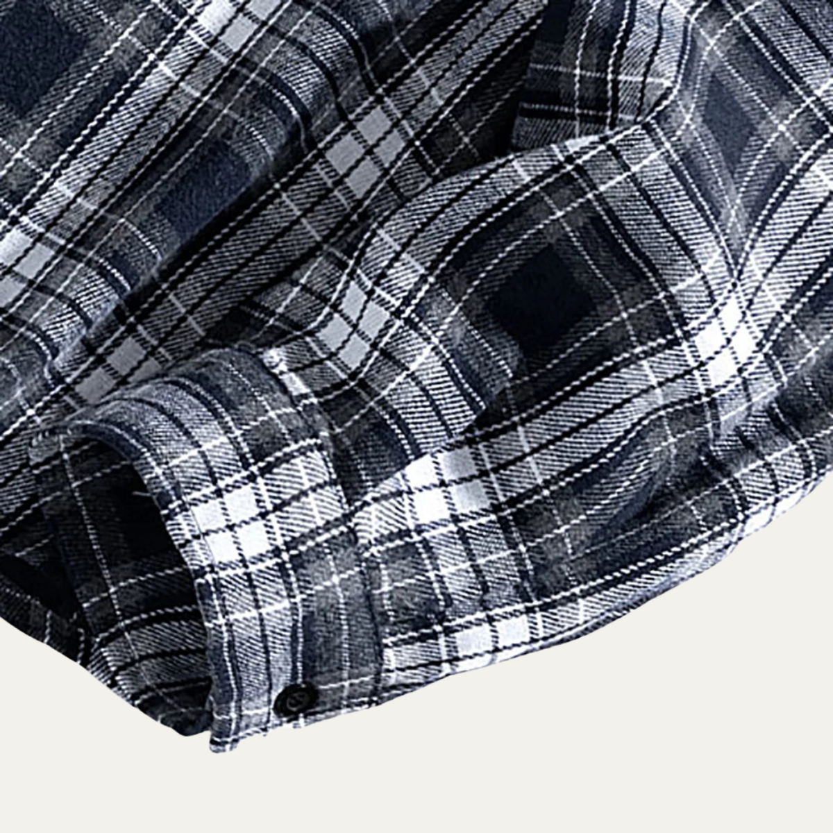 Men's Plaid Casual Shirt Loose Fit Retro