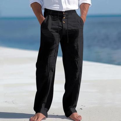 Men's Lightweight Linen Summer Pants Green
