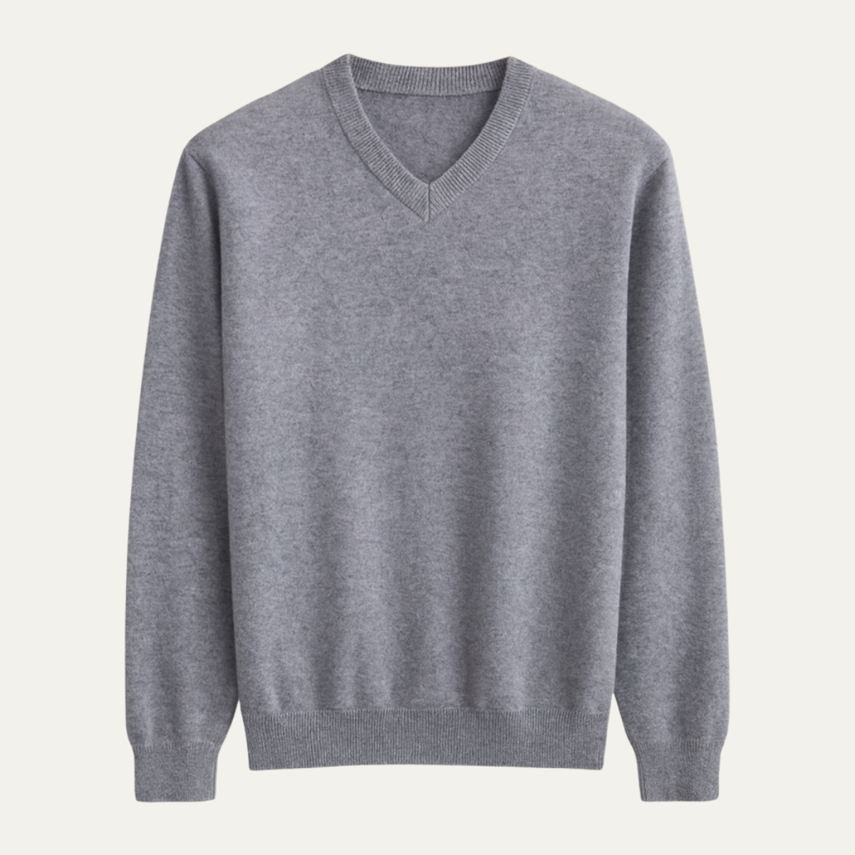 Men's Merino Wool V Neck Sweater - Fashinoza