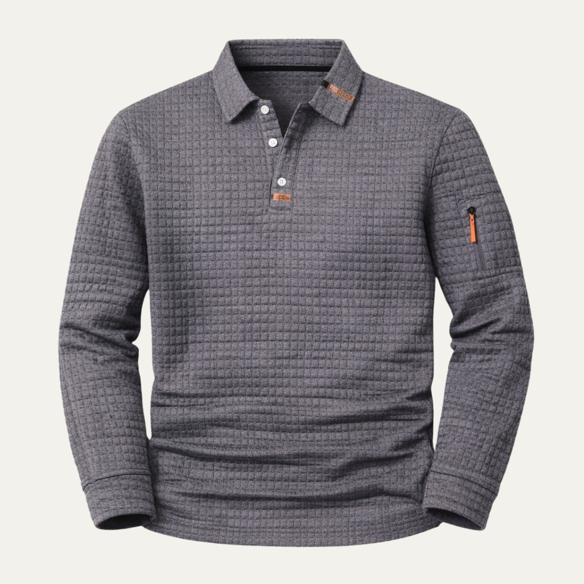 Men's Quick Dry Long Sleeve Polo Shirt - Fashinoza