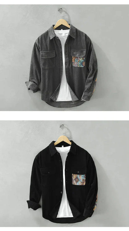 Men's Classic Long Sleeved Shirt Vintage Style