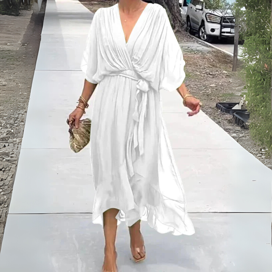 Women's Lightweight Wrap Dress - Fashinoza