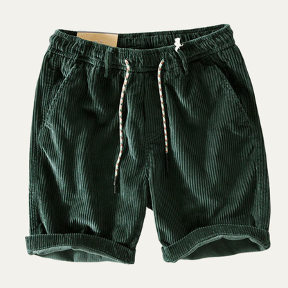 Men's Corduroy Drawstring Shorts Comfortable Casual - Fashinoza