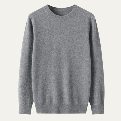 Men's Merino Wool O Neck Sweater