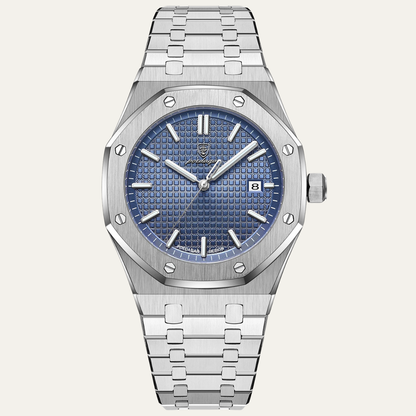 Men's Stainless Steel Quartz Watch Waterproof - Fashinoza