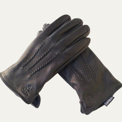 Men's Leather Winter Gloves - Fashinoza