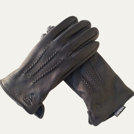 Men's Leather Winter Gloves - Fashinoza