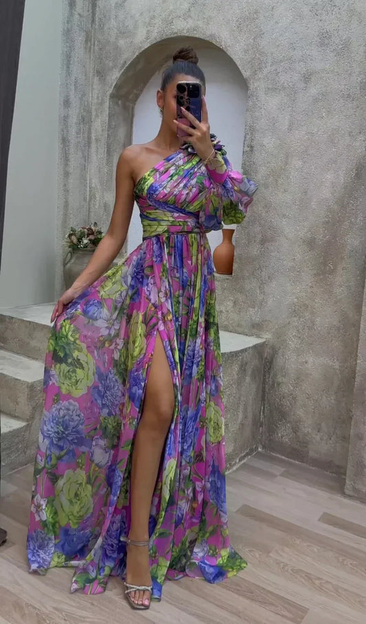 Women's Asymmetrical Dress - Fashinoza