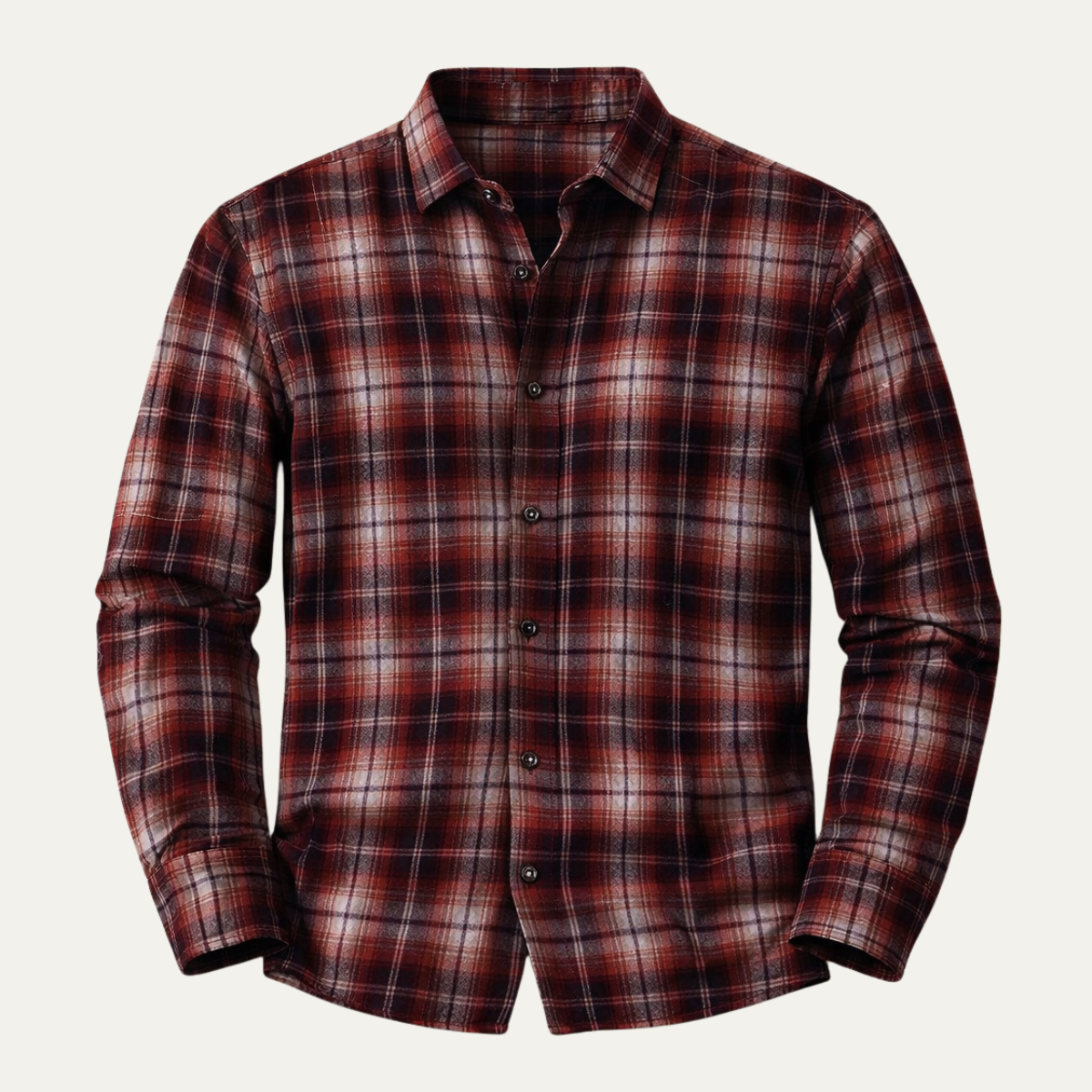 Men's Plaid Flannel Shirt Casual Button Down - Fashinoza