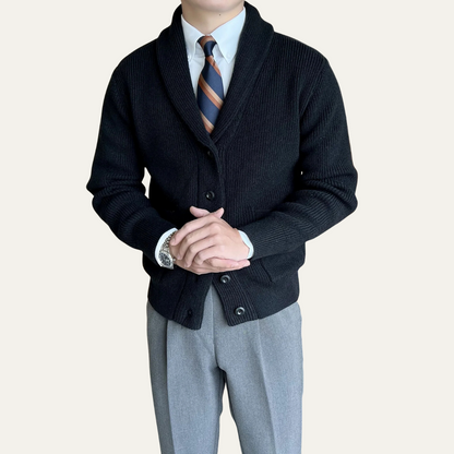 Men's Soft Knit Cardigan Button Up Sweater