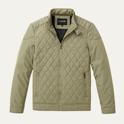 Men's Quilted Insulated Winter Jacket - Fashinoza