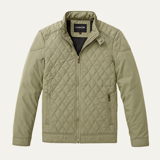 Men's Quilted Insulated Winter Jacket - Fashinoza