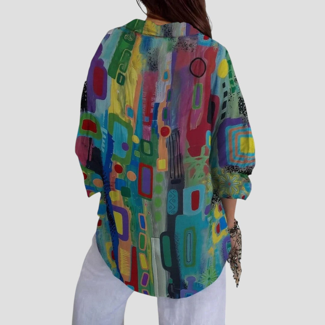 Women's Geometric Pattern Blouse