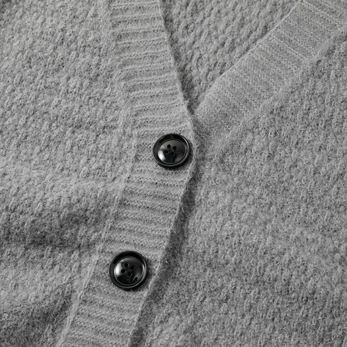 Men's V Neck Cardigan Knit Button Up Sweater