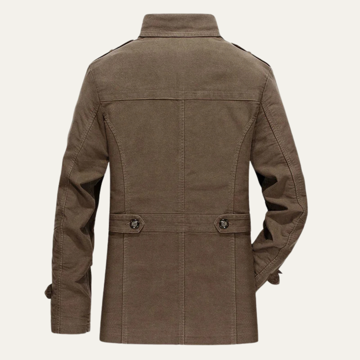 Men's Wool Winter Coat Plaid Lining Double Breasted