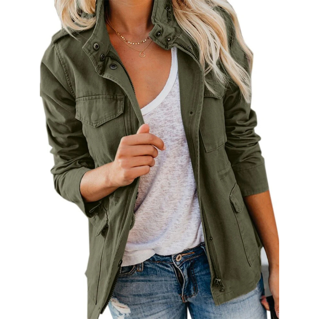 Women's Lightweight Zipper Jacket - Fashinoza