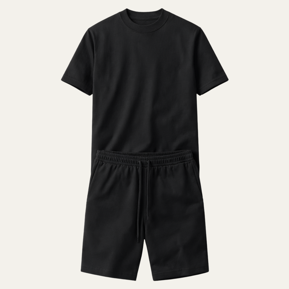 Men's Cotton Casual T-Shirt And Shorts Set - Fashinoza