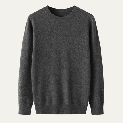 Men's Merino Wool O Neck Sweater
