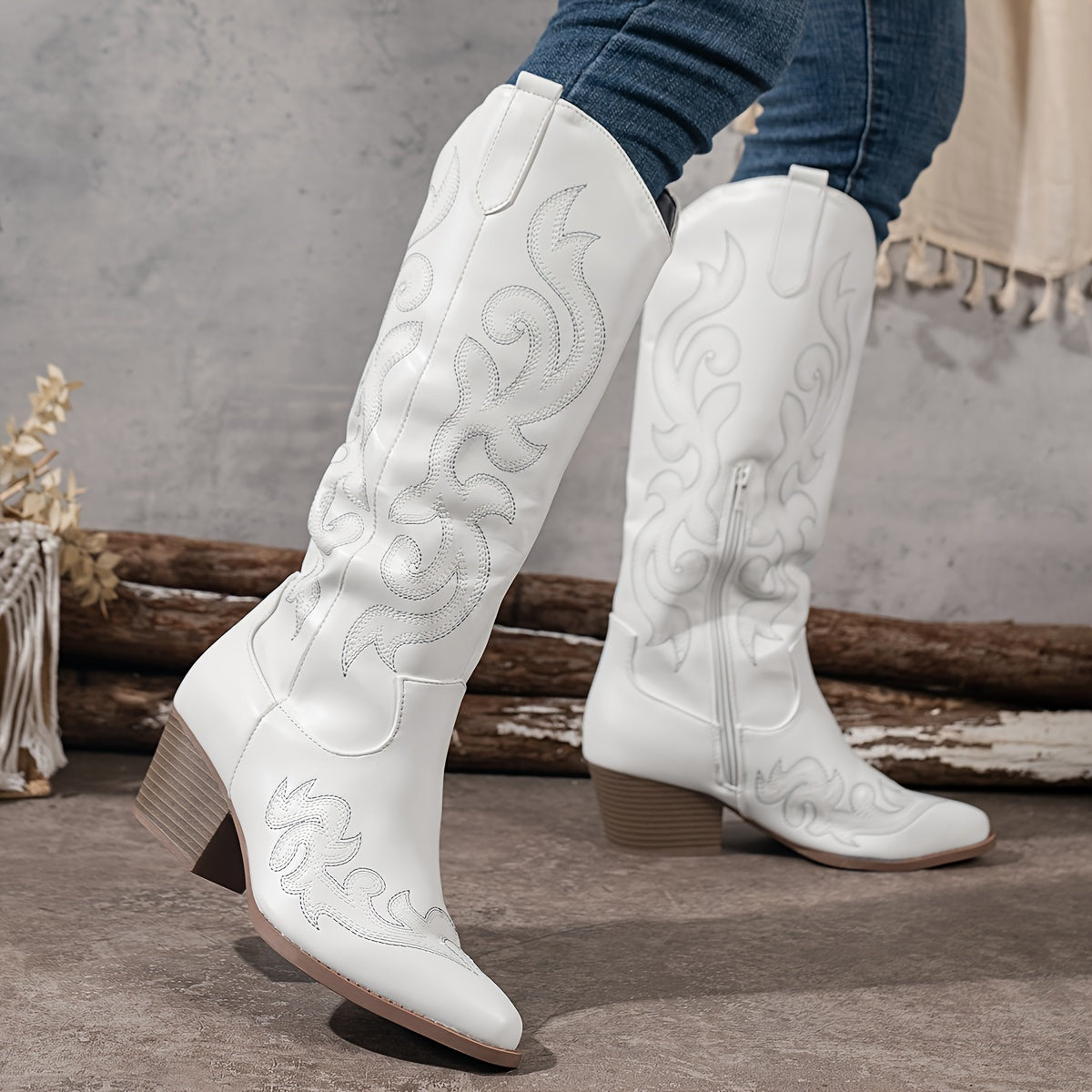 Women's Knee High Wedge Boots