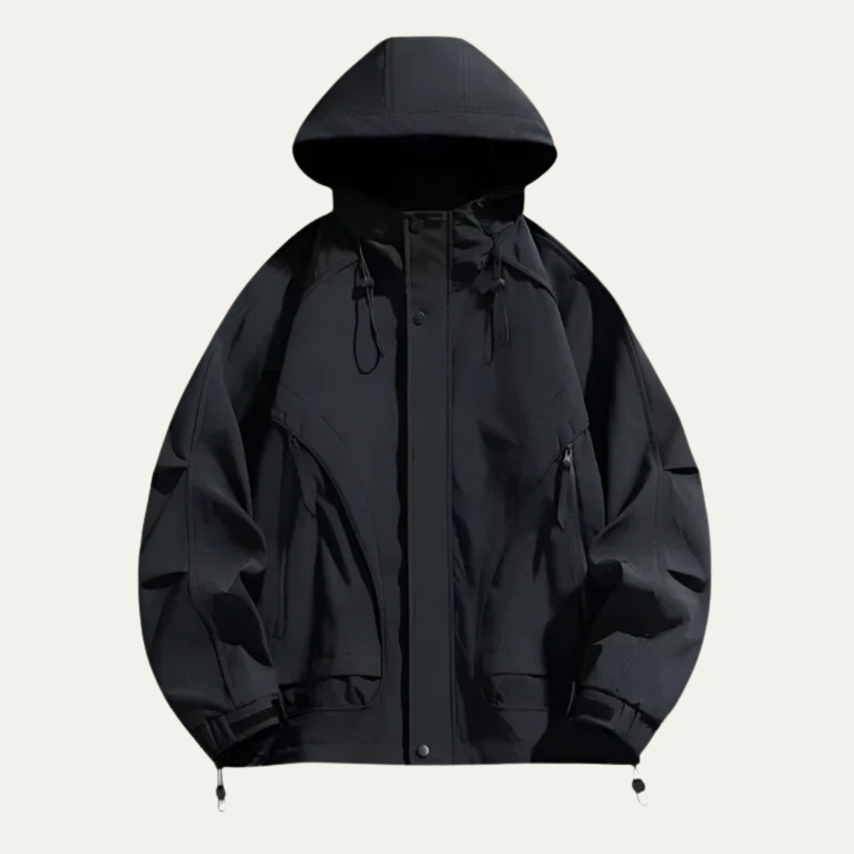 Men's Waterproof Windbreaker Lightweight Hooded Jacket - Fashinoza