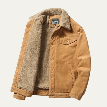 Men's Corduroy Winter Jacket Warm - Fashinoza