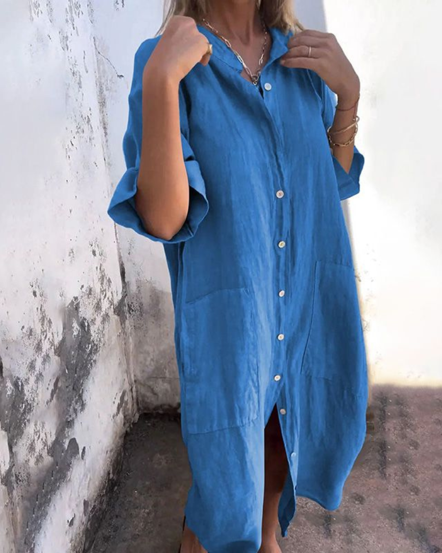 Women's Midi Shirt Dress