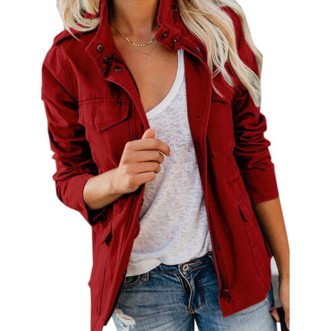 Women's Casual Zip Up Jacket Comfortable