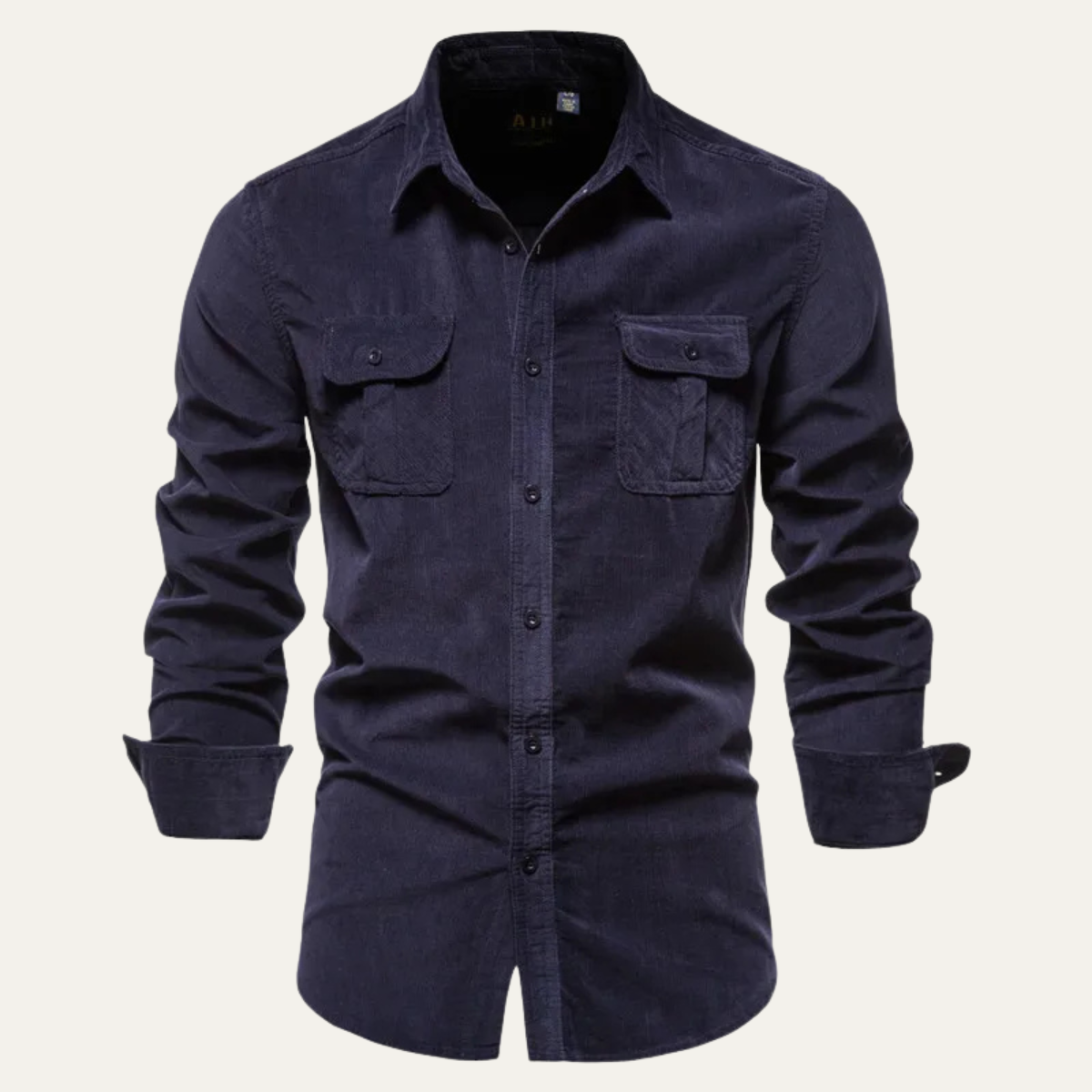 Men's Slim Fit Corduroy Shirt - Fashinoza