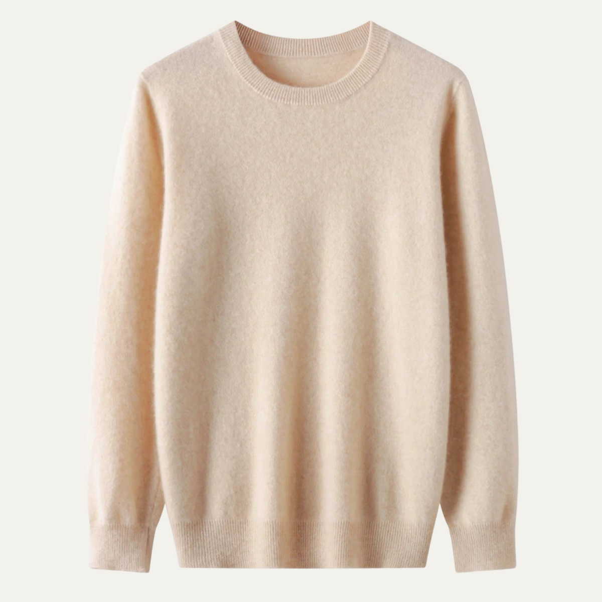 Men's Merino Wool O Neck Sweater
