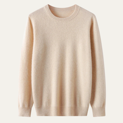 Men's Merino Wool O Neck Sweater