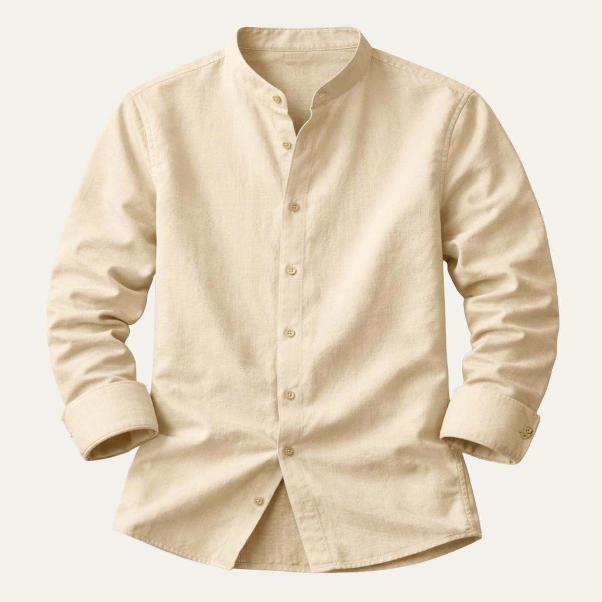 Aosta Men's Cotton Linen Button Down Shirt - Fashinoza