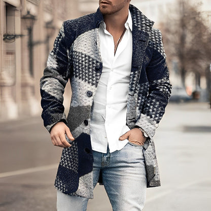 Gavin | Stylish Long Button Up Coat for Men