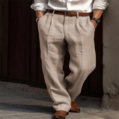 Men's Linen Lightweight Pants - Fashinoza