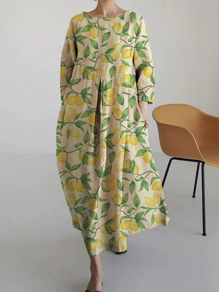 Aurora Women's Midi Floral Dress Breezy Comfortable - Fashinoza