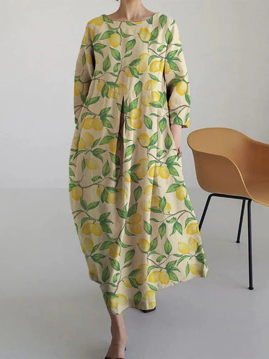Aurora Women's Midi Floral Dress Breezy Comfortable - Fashinoza