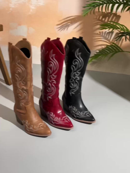 Women's Knee High Wedge Boots