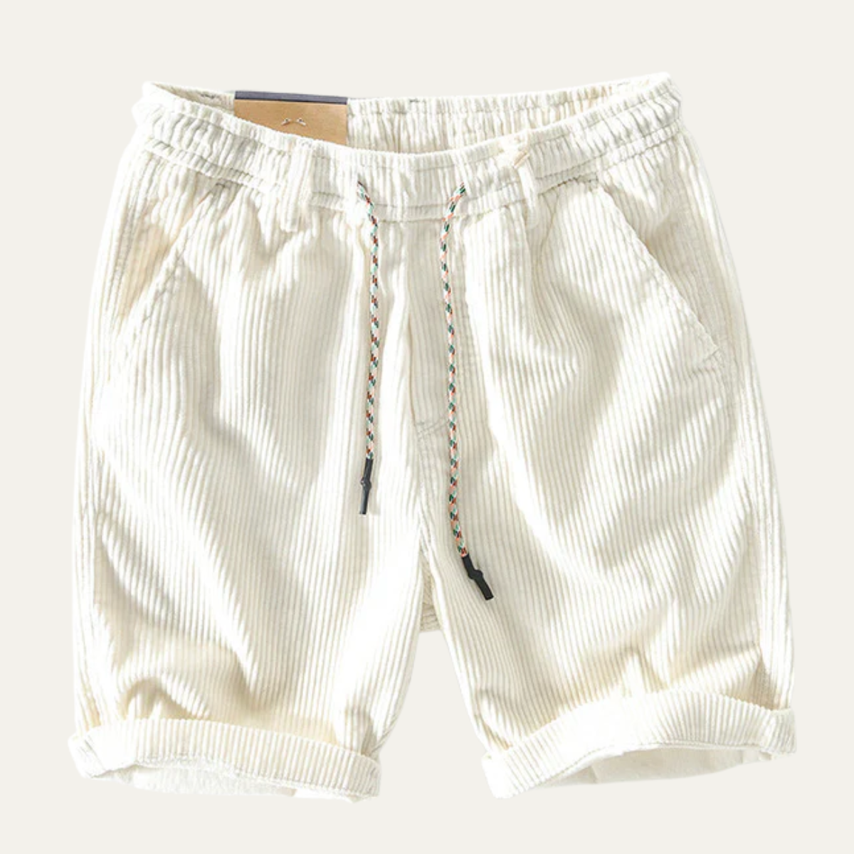 Men's Corduroy Drawstring Shorts Comfortable Casual